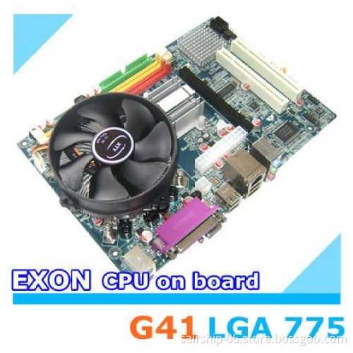 Intel G41 motherboard with XEON CPU on board DDR2 DDR3 2.8GHz